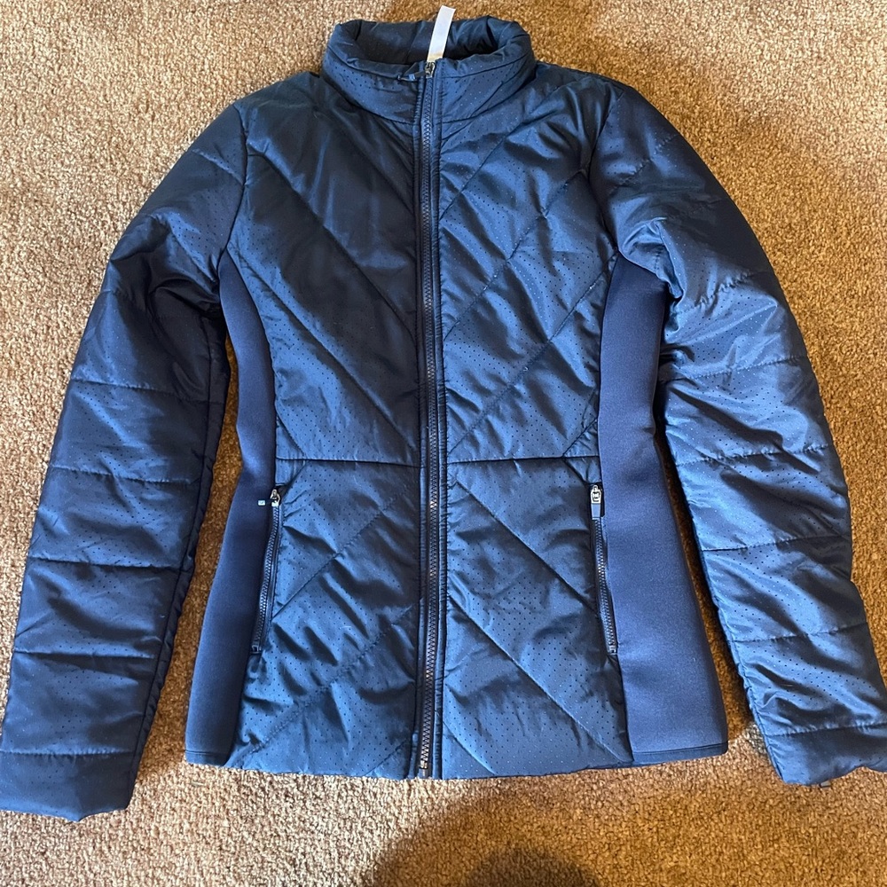 Fabletics Navy Quilted Jacket - image 4